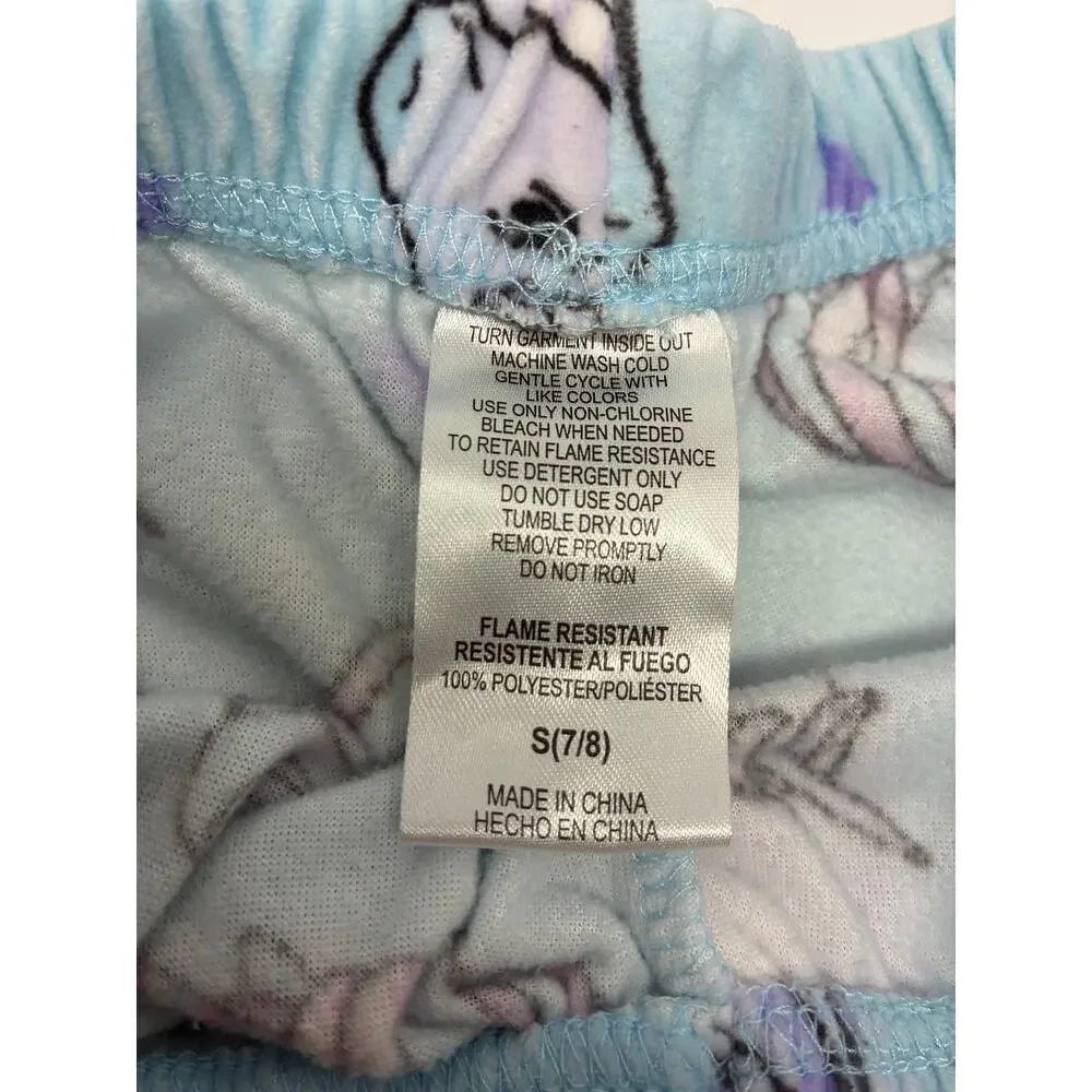 Saint Eve Kids Blue Unicorn Matching Sweats / Pajama Outfit Hoodie Size 7/8